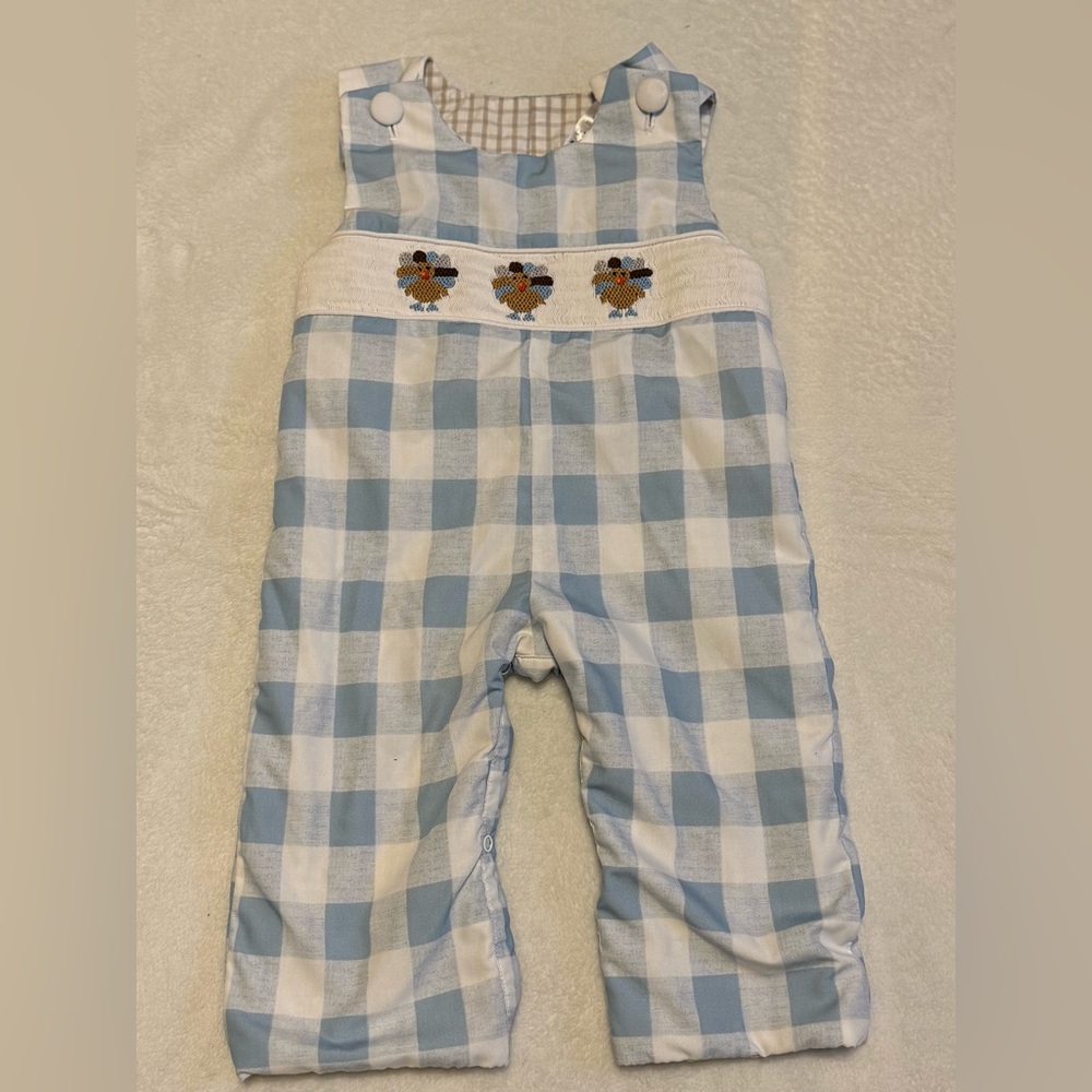Thanksgiving/Christmas Reversible One Piece for Boys